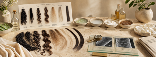 Woman comparing formaldehyde-free hair straightening treatments for different hair types