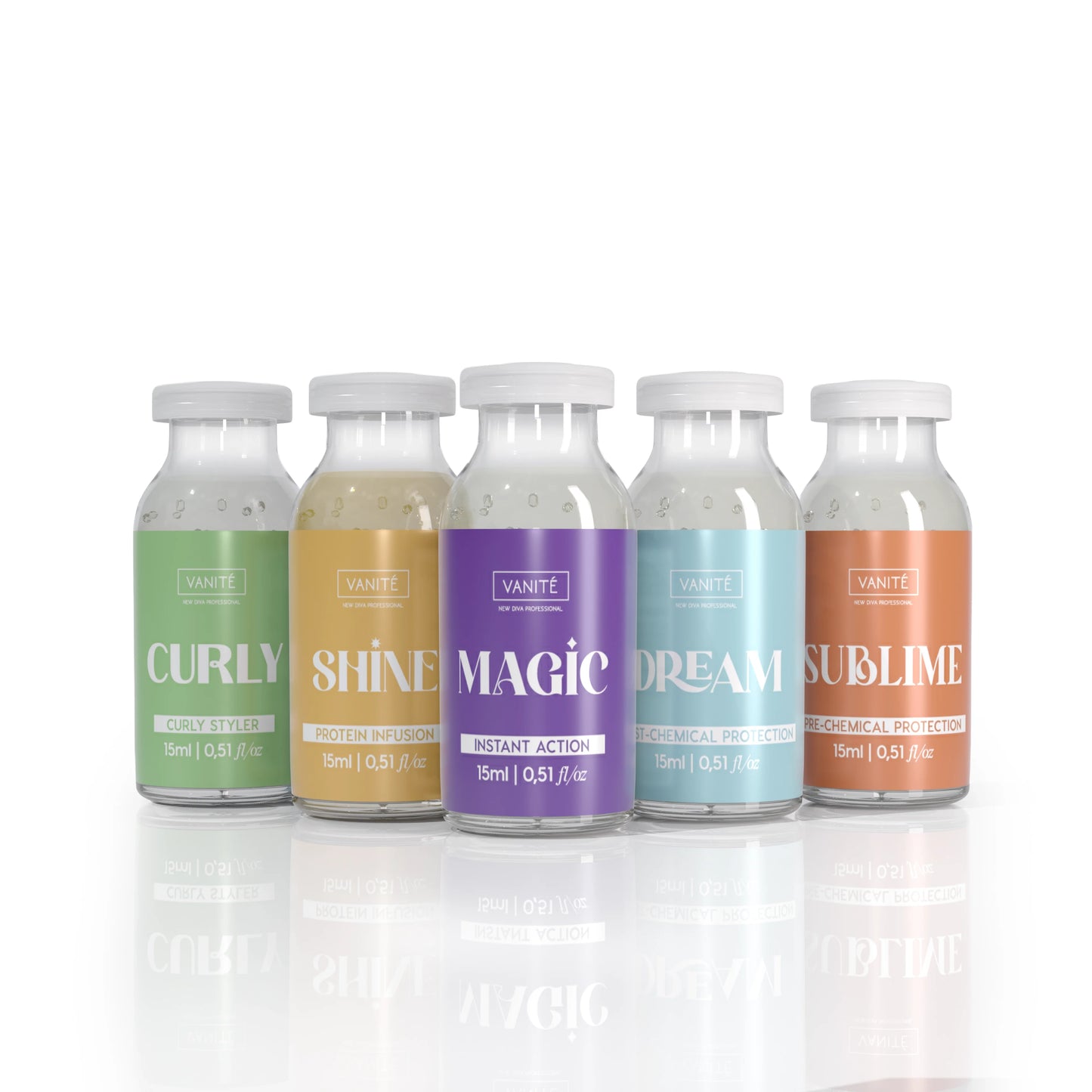 Feelings Ampoules Kit – 5 Professional Hair Treatment Ampoules | 5 x 15ml