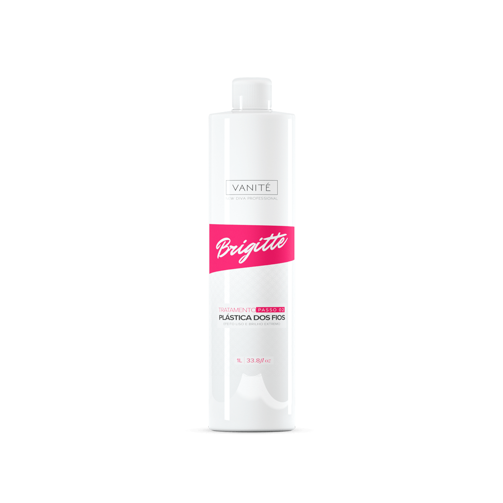 Brigitte Plástica dos Fios | Total Reduction of Volume and Frizz | For All Hair Types | 1000ml (33.8 fl oz) - Make Beauty International