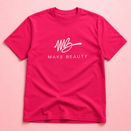 Make Beauty Signature Pink T-Shirt