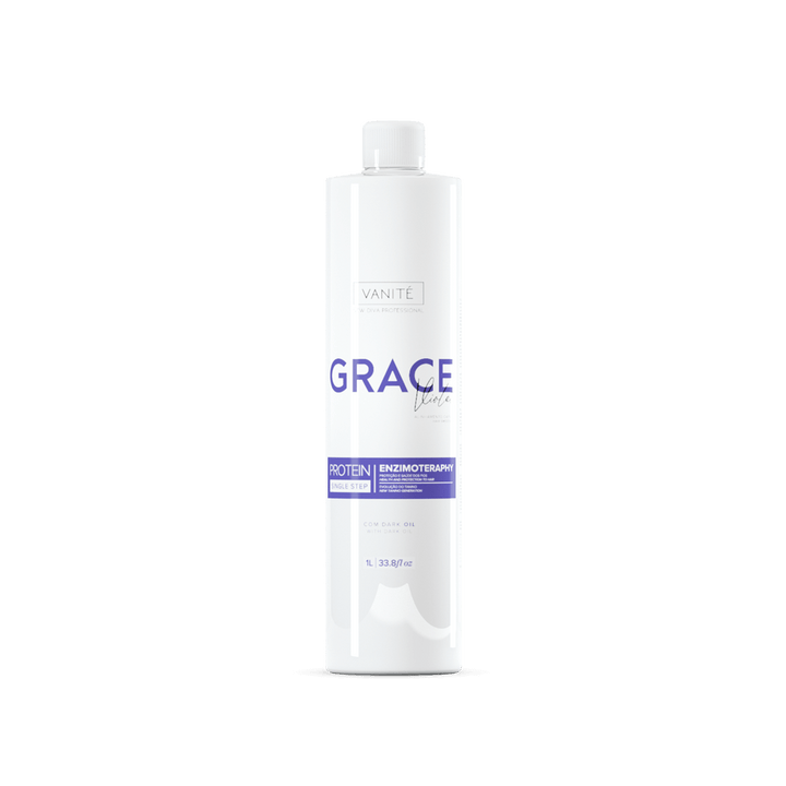 Grace Violet | Straightening Without Odor and Without Burning | For Blondes and Grays | 1000ml (33.8 fl oz) - Make Beauty International