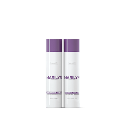 Home Care Marilyn | Shampoo + Conditioner | For Blondes and Grays | 250ml - Make Beauty International